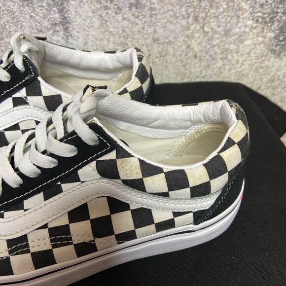 Vans Old Skool Trainers Primary Black White Sneakers Checkered Size 6.5 - Picture 7 of 12